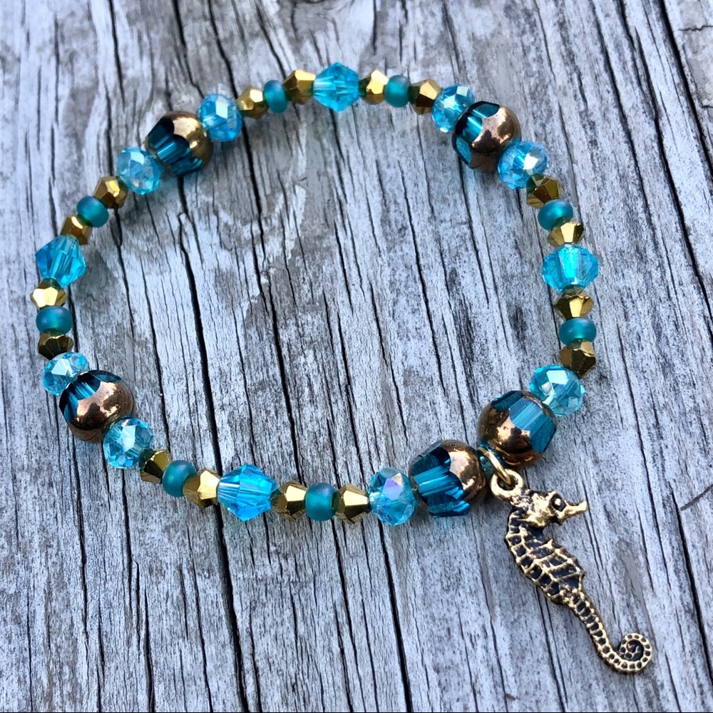 Sea Horse Golden Ocean Bracelet